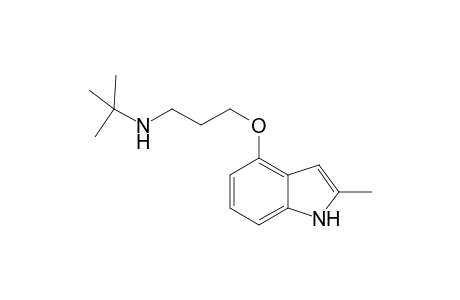 4-[3'-(t-butylamino)-propoxy)-2-methylindole