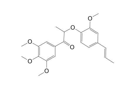 2-[2-methoxy-4-[(E)-prop-1-enyl]phenoxy]-1-(3,4,5-trimethoxyphenyl)-1-propanone