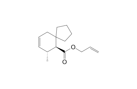 rel-(6S,7R)-7-methylspiro[4.5]dec-8-ene-6-carboxylic acid allyl ester