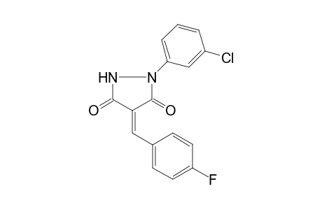(4Z)-1-(3-chlorophenyl)-4-(4-fluorobenzylidene)pyrazolidine-3,5-quinone