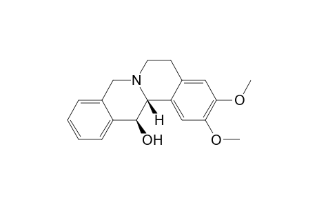 6H-Dibenzo[a,g]quinolizin-13-ol, 5,8,13,13a-tetrahydro-2,3-dimethoxy-, cis-(.+-.)-
