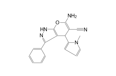 pyrano[2,3-c]pyrazole-5-carbonitrile, 6-amino-1,4-dihydro-4-(1-methyl-1H-pyrrol-2-yl)-3-phenyl-