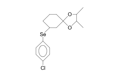 3R-(4-Chloro-phenylselenyl)-cyclohexanone 2R,3R-butanediol acetal
