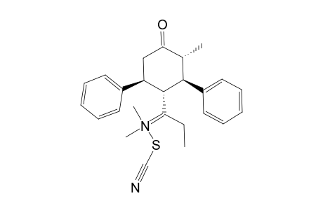 (1RS,2SR,3RS,6SR)-(+/-)-N,N-DIMETHYL-1-(3-METHYL-4-OXO-2,6-DIPHENYLCYCLOHEXYL)-PROPAN-1-IMINIUM-THIOCYANTE