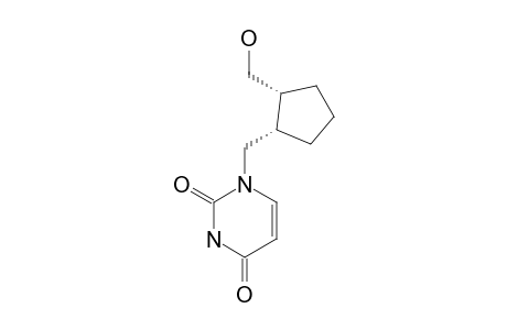 1-[[(1S,2R)-2-methylolcyclopentyl]methyl]pyrimidine-2,4-quinone