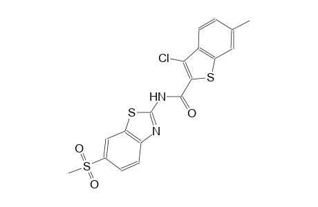 3-chloro-6-methyl-N-[6-(methylsulfonyl)-1,3-benzothiazol-2-yl]-1-benzothiophene-2-carboxamide