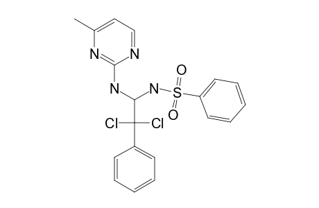 N-[2,2-DICHLORO-1-[(4-METHYLPYRIMIDIN-2-YL)-AMINO]-2-PHENYL-ETHYL]-BENZENESULFONAMIDE