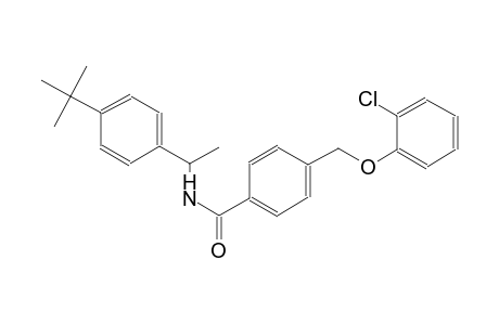 N-[1-(4-tert-butylphenyl)ethyl]-4-[(2-chlorophenoxy)methyl]benzamide