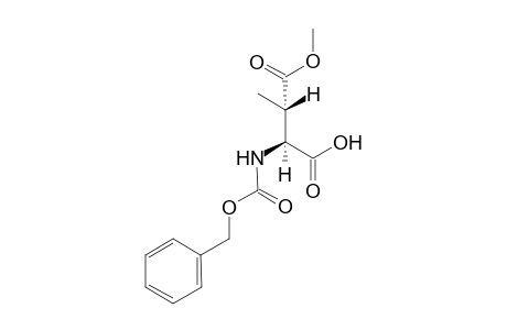 (2S,3S)-2-(benzyloxycarbonylamino)-4-keto-4-methoxy-3-methyl-butyric acid
