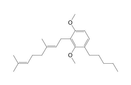 1-(2,6-dimethoxy-5-pentylphenyl)-3,7-dimethyl-octa-2,6-diene
