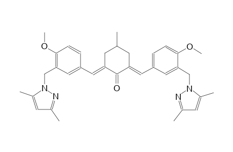 cyclohexanone, 2,6-bis[[3-[(3,5-dimethyl-1H-pyrazol-1-yl)methyl]-4-methoxyphenyl]methylene]-4-methyl-, (2E,6E)-