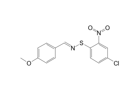 Benzenesulfenamide, 4-chloro-N-[(4-methoxyphenyl)methylene]-2-nitro-