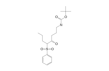 1-(N-CARBO-TERT.-BUTOXY)-AMINO-5-PHENYLSULFONYL-4-OCTANONE