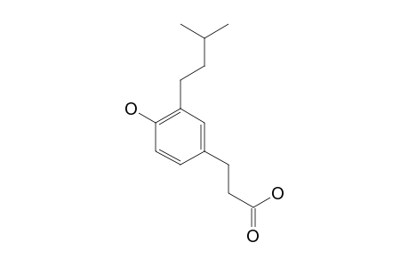 3-(4-hydroxy-3-isoamyl-phenyl)propionic acid