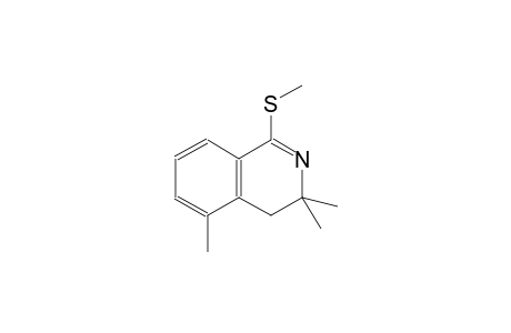 3,3,5-trimethyl-1-(methylsulfanyl)-3,4-dihydroisoquinoline