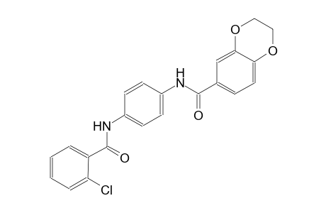 1,4-benzodioxin-6-carboxamide, N-[4-[(2-chlorobenzoyl)amino]phenyl]-2,3-dihydro-