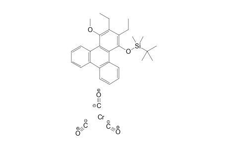 Tricarbonyl{eta-6-1,2,3,4,4a,12b-(2,3-diethyl-4-methoxy-1-[(t-butyl)dimethylsilyloxy]triphenylene)}chromium