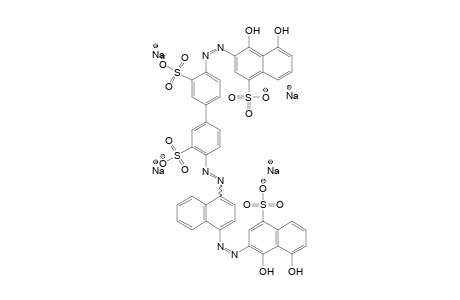 [1,1'-Biphenyl]-3,3'-disulfonic acid, 4-[(1,8-dihydroxy-4-sulfo-2-naphthalenyl)azo]-4'-[[4-[(1,8-dihydroxy-4-sulfo-2-naphthalenyl)azo]-1-naphthalenyl]azo]-, tetrasodium salt