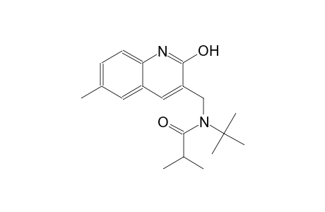 N-(tert-butyl)-N-[(2-hydroxy-6-methyl-3-quinolinyl)methyl]-2-methylpropanamide
