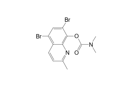 Dimethylcarbamic acid 5,7-dibromo-2-methylquinolin-8-yl ester
