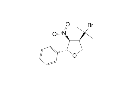 (2R,3S,4R)-4-(1-Bromo-1-methyl-ethyl)-3-nitro-2-phenyl-tetrahydro-furan