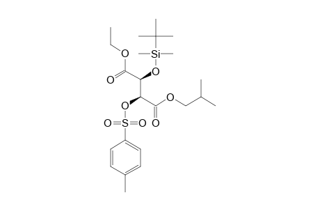 ETHYL-2-METHYLPROPYL-(2S,3S)-2-(TERT.-BUTYLDIMETHYLSILYLOXY)-3-(4-METHYLPHENYLSULFONYLOXY)-BUTANE-1,4-DIOATE