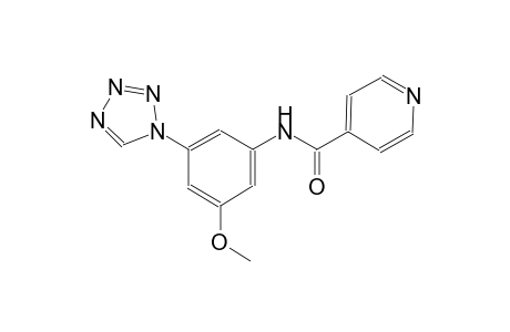 N-(3-Methoxy-5-tetrazol-1-yl-phenyl)-isonicotinamide