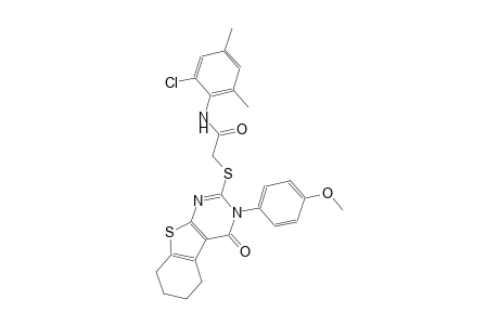 N-(2-chloro-4,6-dimethylphenyl)-2-{[3-(4-methoxyphenyl)-4-oxo-3,4,5,6,7,8-hexahydro[1]benzothieno[2,3-d]pyrimidin-2-yl]sulfanyl}acetamide