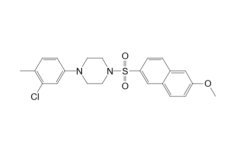 1-(3-Chloranyl-4-methyl-phenyl)-4-(6-methoxynaphthalen-2-yl)sulfonyl-piperazine