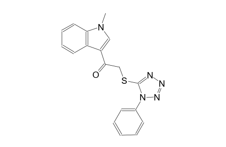 ethanone, 1-(1-methyl-1H-indol-3-yl)-2-[(1-phenyl-1H-tetrazol-5-yl)thio]-