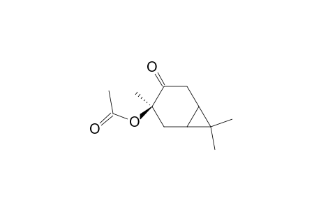 3.beta.-Acetoxycaran-4-one