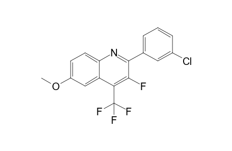 3-Fluoro-6-methoxy-2-(3-chlorophenyl)-4-(trifluoromethyl)quinoline