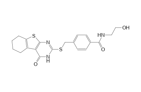 benzamide, 4-[[(3,4,5,6,7,8-hexahydro-4-oxobenzo[4,5]thieno[2,3-d]pyrimidin-2-yl)thio]methyl]-N-(2-hydroxyethyl)-