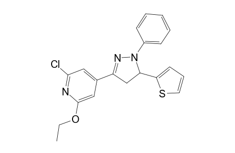 5-[2'-Chloro-6'-ethoxypyridin-4'-yl]-2-phenyl-3,4-dihydro-3-(2"-thienyl)pyrazoline
