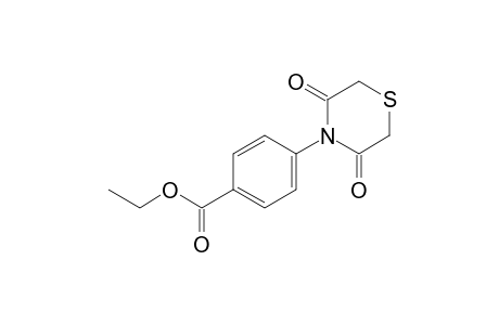 p-(3,5-dioxothiomorpholino)benzoic acid, ethyl ester