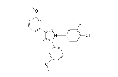 1-(3,4-dichlorophenyl)-3,5-bis(3-methoxyphenyl)-4-methyl-1H-pyrazole