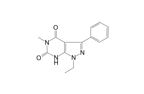 Pyrazolo[3,4-d]pyrimidine-4,6(5H,7H)-dione, 1-ethyl-5-methyl-3-phenyl-