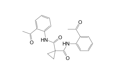 1,1-Cyclopropanedicarboxamide, N,N'-bis(2-acetylphenyl)-
