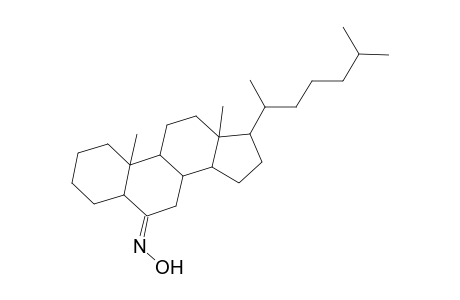 5.alpha.-Cholestan-6-one, oxime