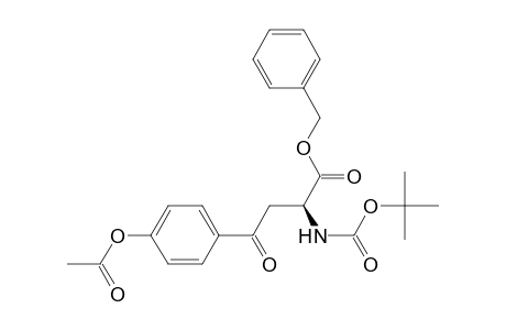 Benzyl 2(S)-[(tert-butoxycarbonyl)amino]-4-oxo-4-(4'-acetoxyphenyl)butanoate