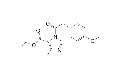 3-[2-(4-methoxyphenyl)-1-oxoethyl]-5-methyl-4-imidazolecarboxylic acid ethyl ester