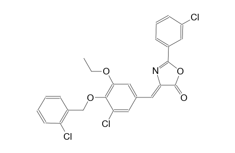 (4Z)-4-{3-chloro-4-[(2-chlorobenzyl)oxy]-5-ethoxybenzylidene}-2-(3-chlorophenyl)-1,3-oxazol-5(4H)-one