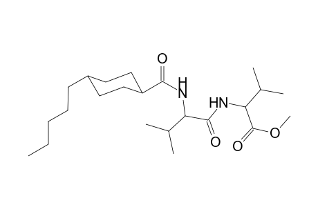 valine, N-[3-methyl-1-oxo-2-[[(4-pentylcyclohexyl)carbonyl]amino]butyl]-, methyl ester