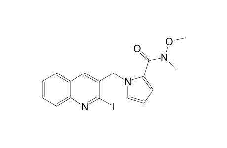 1-(2-Iodoquinolin-3-ylmethyl)pyrrole-2-carboxyylic acid methoxy methyl amide