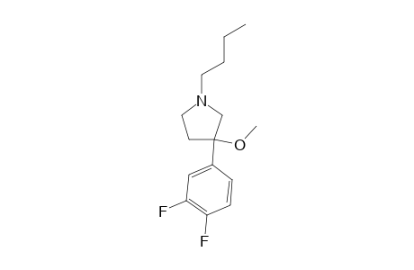 1-BUTYL-3-(3,4-DIFLUOROPHENYL)-3-METHOXYPYRROLIDINE
