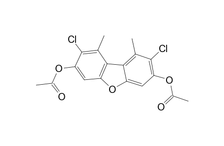 3,7-DIACETOXY-2,8-DICHLORO-1,9-DIMETHYLDIBENZOFURAN
