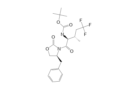 (S)-3-[(2S,3S)-2-(TERT.-BUTOXYCARBONYL)-AMINO-5,5,5-TRIFLUORO-3-METHYLPENTANOYL]-4-BENZYL-OXAZOLIDIN-2-ONE