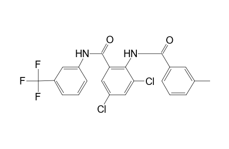 3,5-Dichloro-2-C-(3-methylbenzene)-1-N-[3-(trifluoromethyl)phenyl]benzene-1,2-diamido