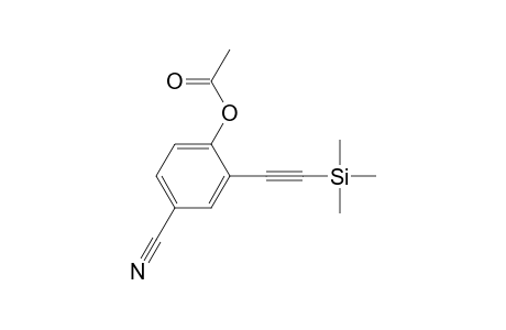p-Cyano-o-((trimethylsilyl)ethynyl)phenyl acetate