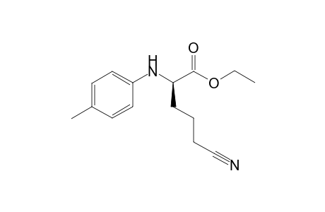 ethyl (2R)-5-cyano-2-(4-methylanilino)pentanoate